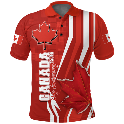 Canada Day Anniversary Pride Polo Shirt