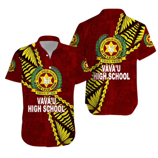 Tonga Vava'u High School Tongan Patterns Hawaiian Shirt -