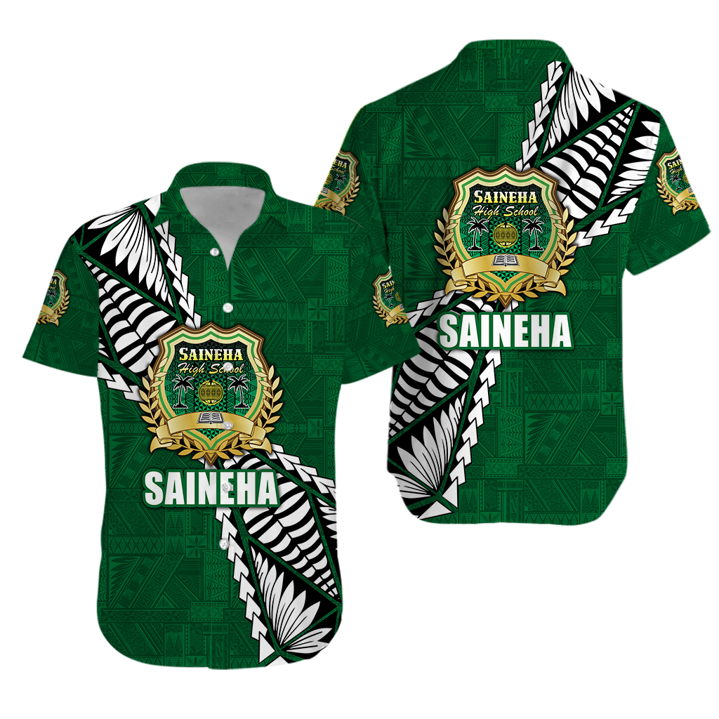 Tonga Saineha High School Tongan Patterns Hawaiian Shirt -