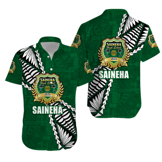 Tonga Saineha High School Tongan Patterns Hawaiian Shirt -
