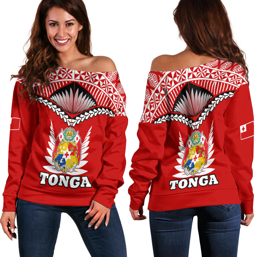 Tonga Women Off Shoulder Sweater Tongan Pride