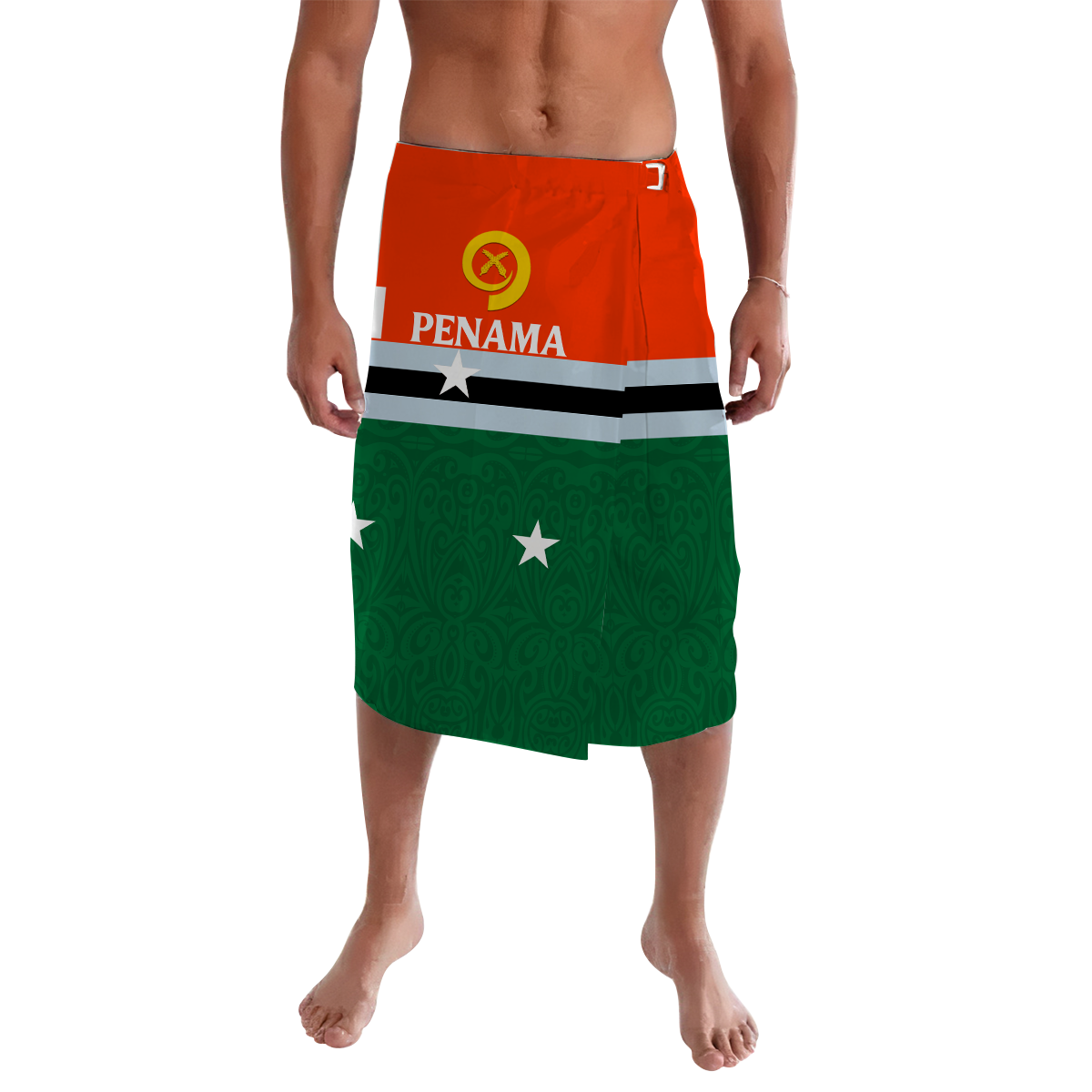 Vanuatu Penama Province Lavalava - Flag Style -