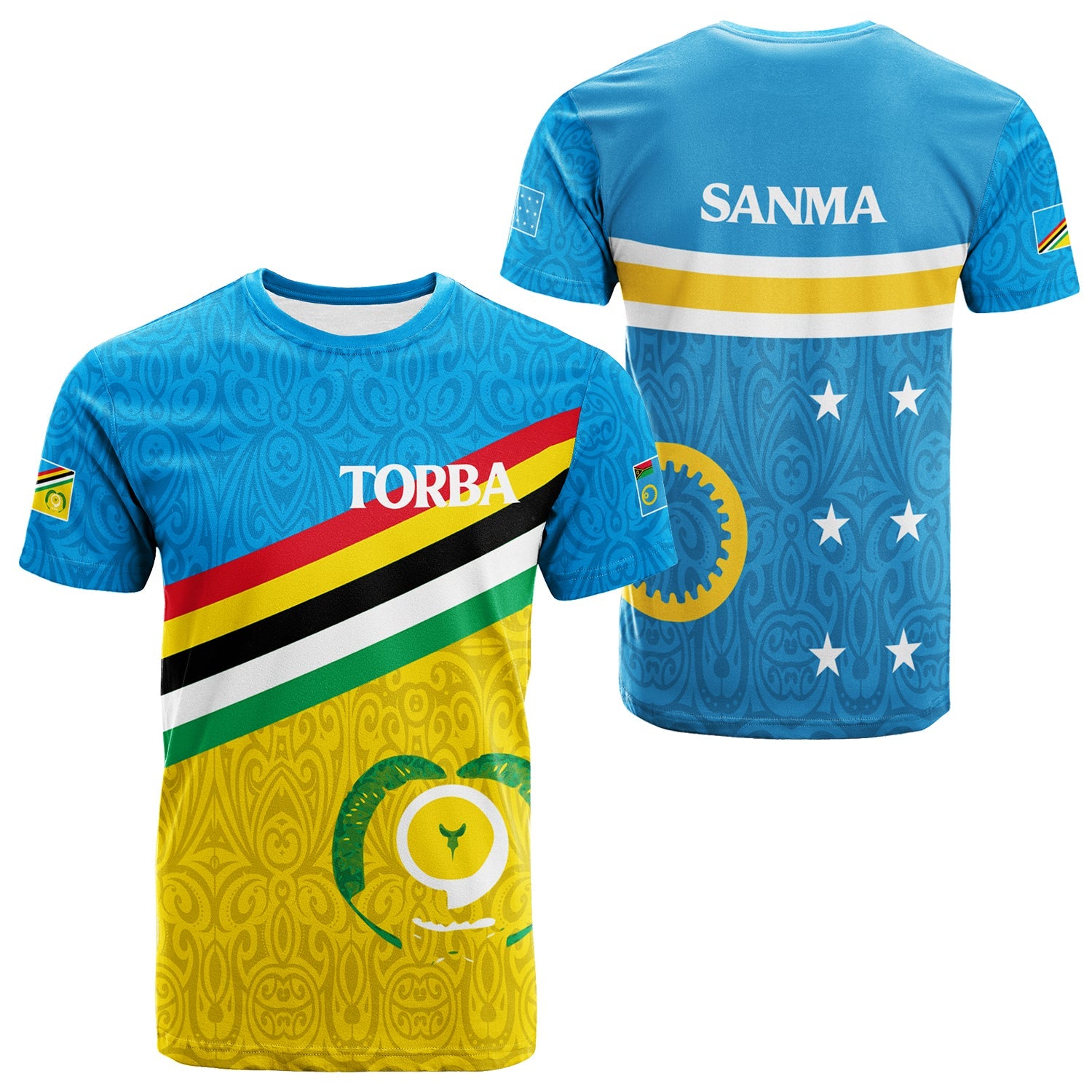 Vanuatu Torba Combine Sanma Province T-Shirt Flag Style 2