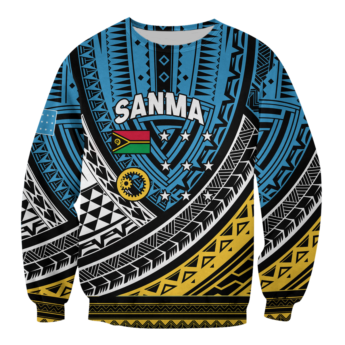 Vanuatu Sanma Province Tribal Pattern Sweatshirt