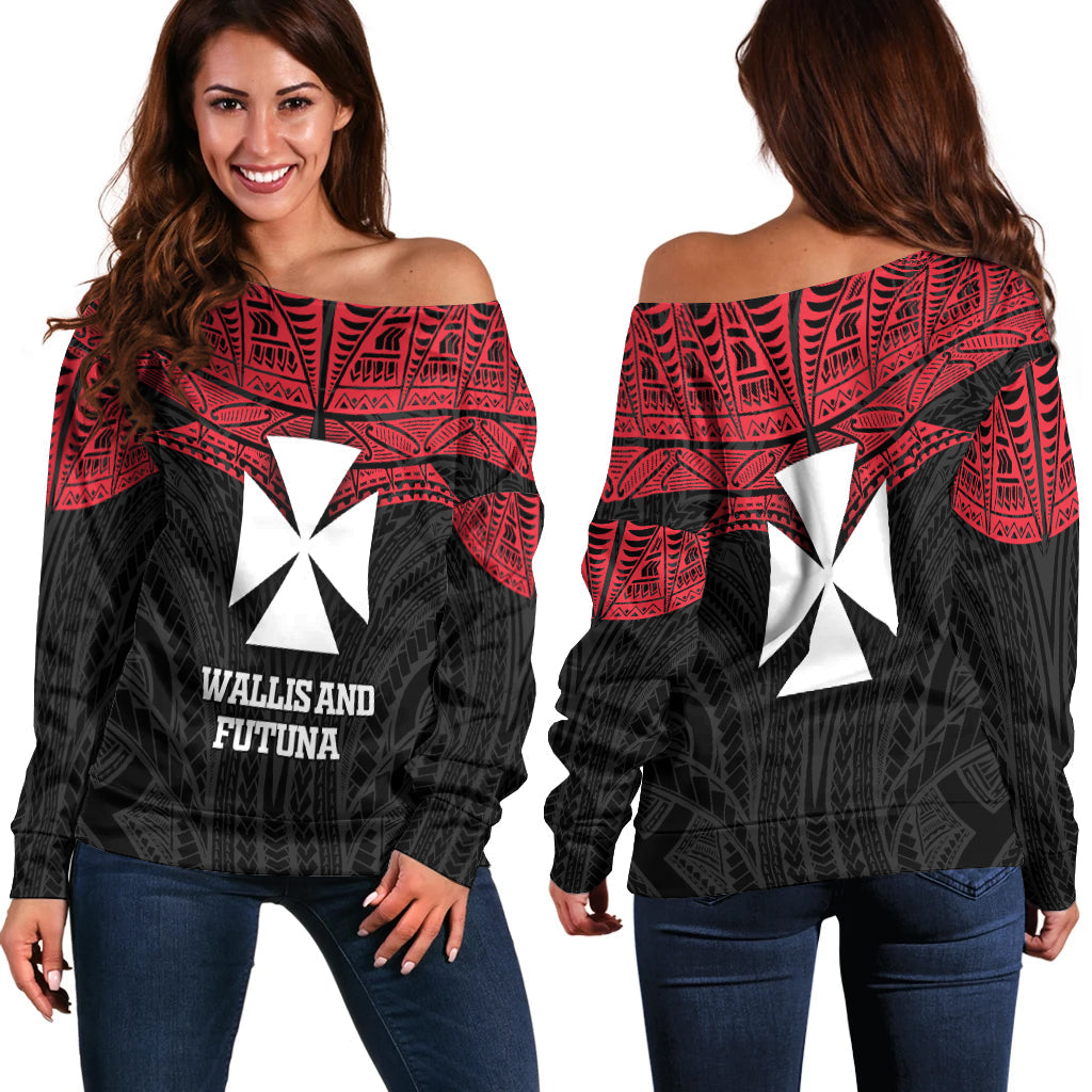 Wallis And Futuna Pride Women Off Shoulder Sweater