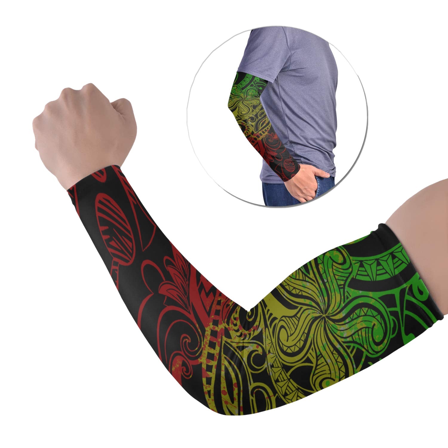 Polynesian Tattoo Arm Sleeve 43 (Set of Two) No.7