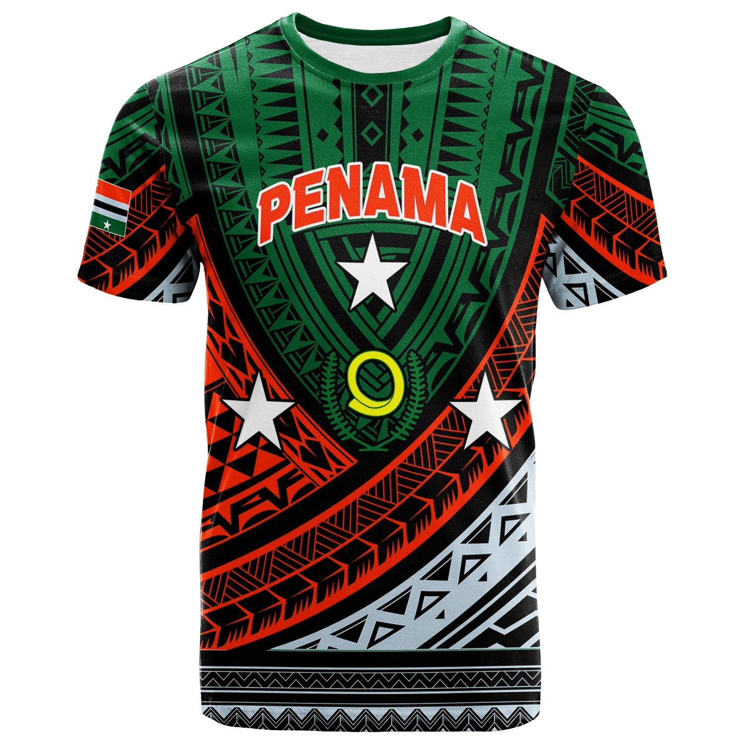 Vanuatu Penama Province Tribal Pattern T Shirt 2