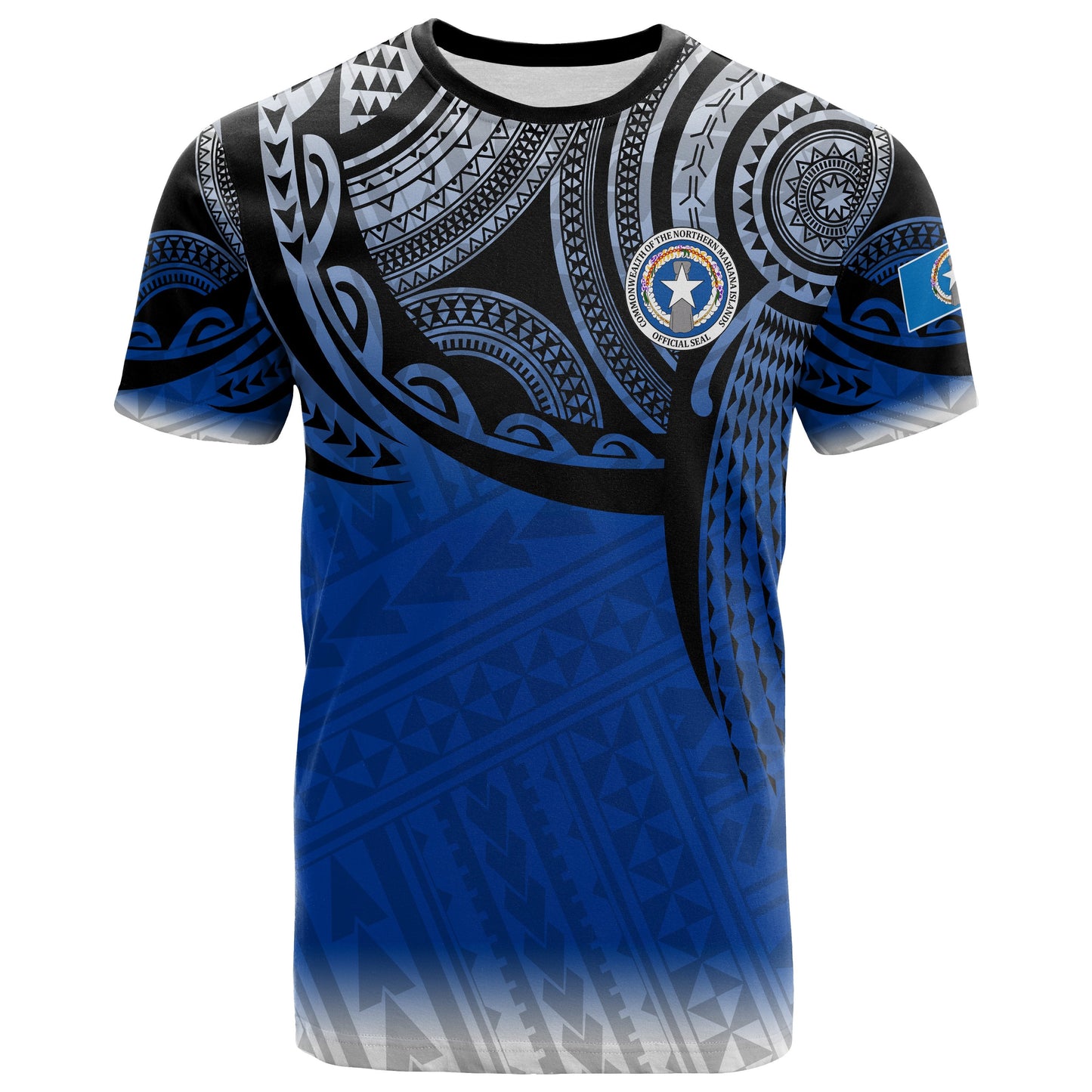 Northern Mariana Islands Polynesian T - Shirt - Tattoo Pattern