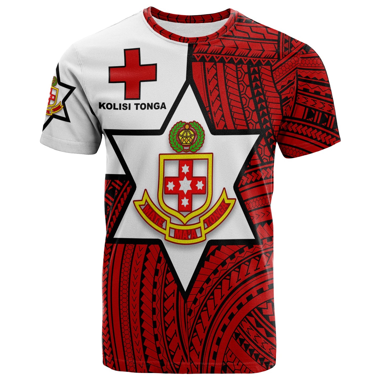 Kolisi Tonga T Shirt - Mate Ma'A Tonga Red Original -