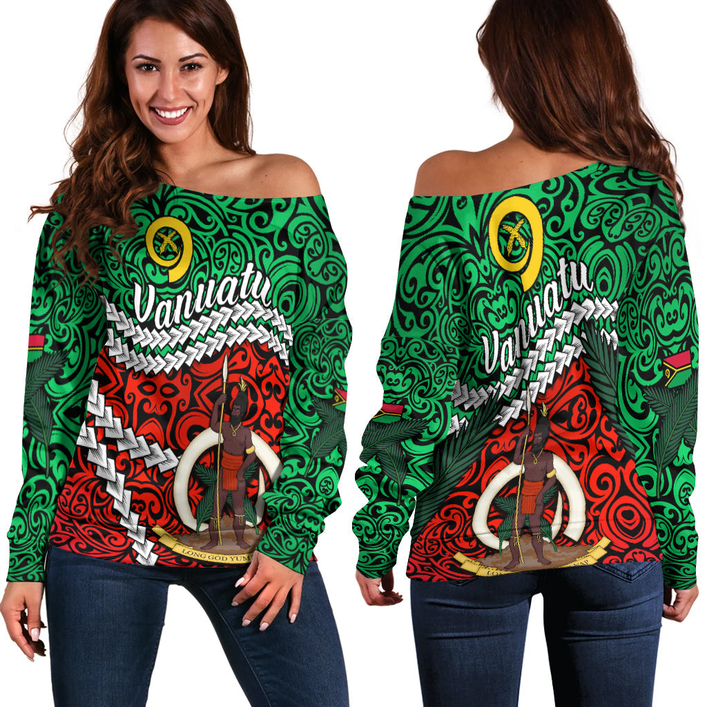 Vanuatu Off Shoulder Sweater Simple