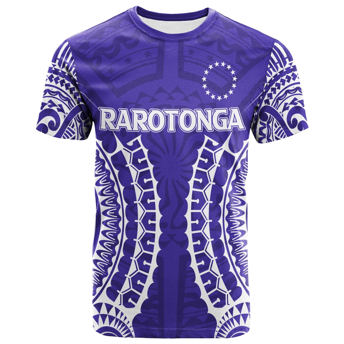Cook Islands Rarotonga T - Shirt - Purple Tribal Pattern Shirt