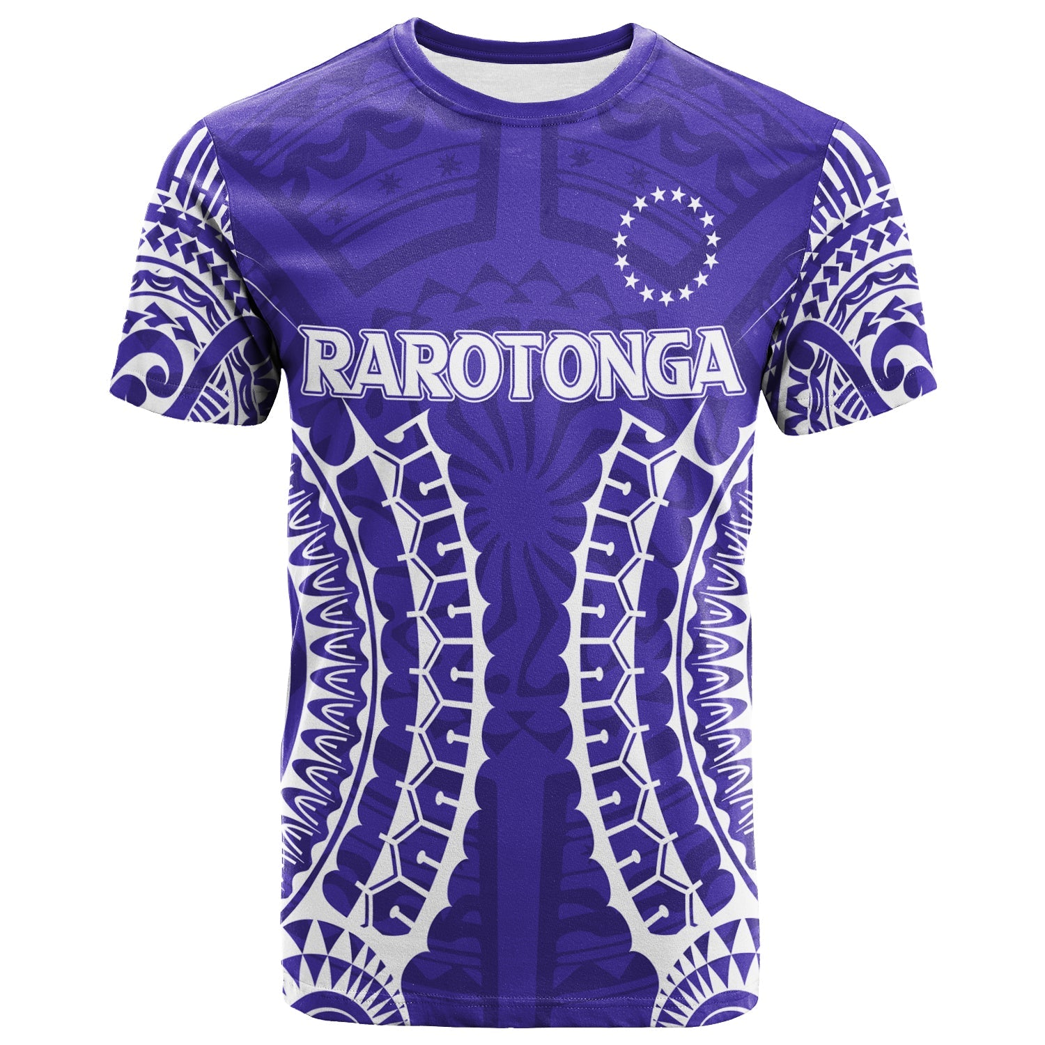 Cook Islands Rarotonga T - Shirt - Purple Tribal Pattern Shirt