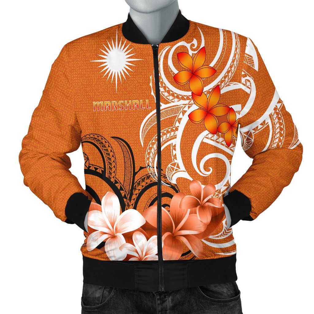 Marshall Islands Men's Bomber Jacket Marshallese Spirit