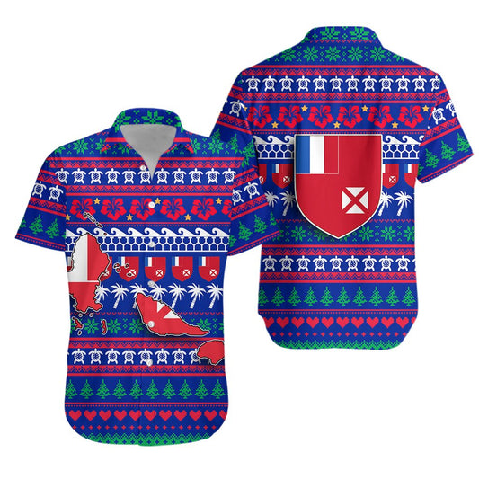 Wallis and Futuna Christmas Hawaiian Shirt - Ugly Christmas -