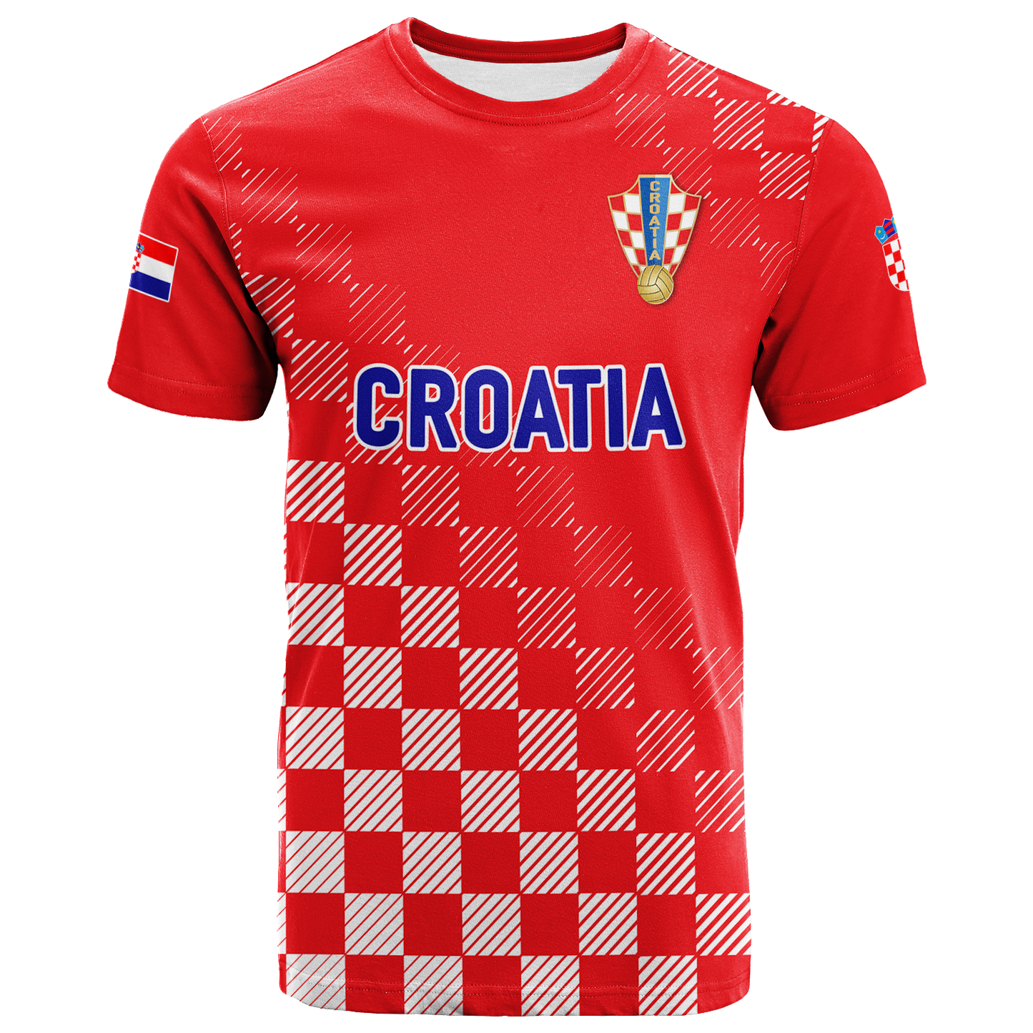 Custom Croatia Football 2022 Champions Pride T Shirt Red