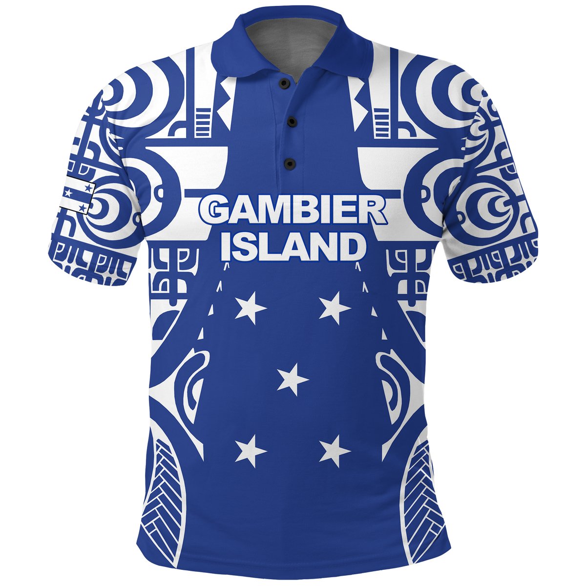 Gambier Islands Tribal Polo Shirt -