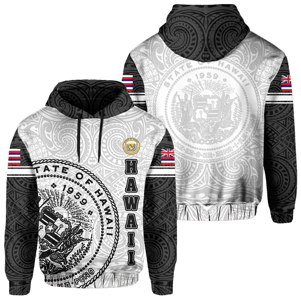 Polynesian Flag Seal Of Hawaii Hoodie