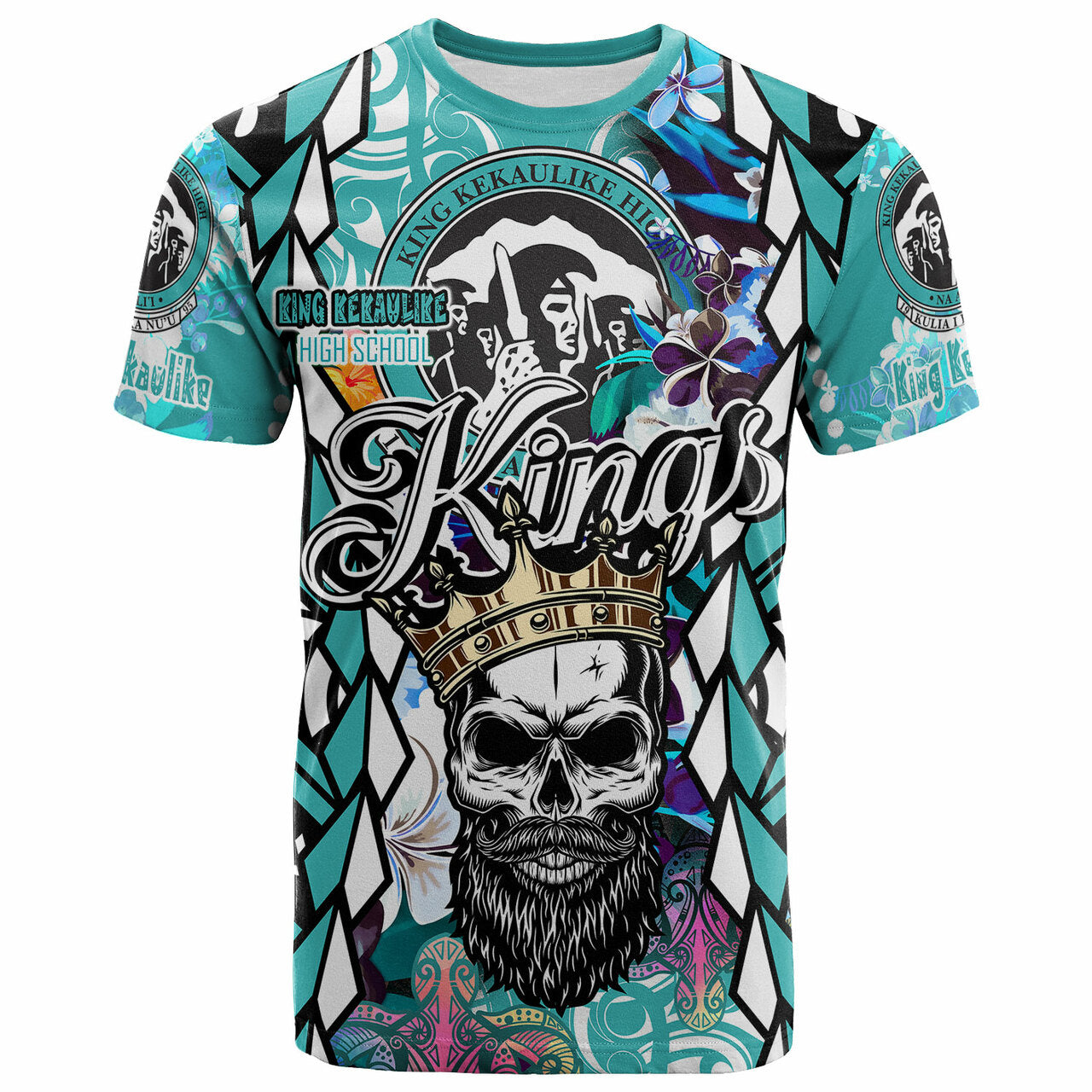 Hawaii T-Shirt - King Kekaulike High School The Kings Of Maui Tribal Patterns Shirt