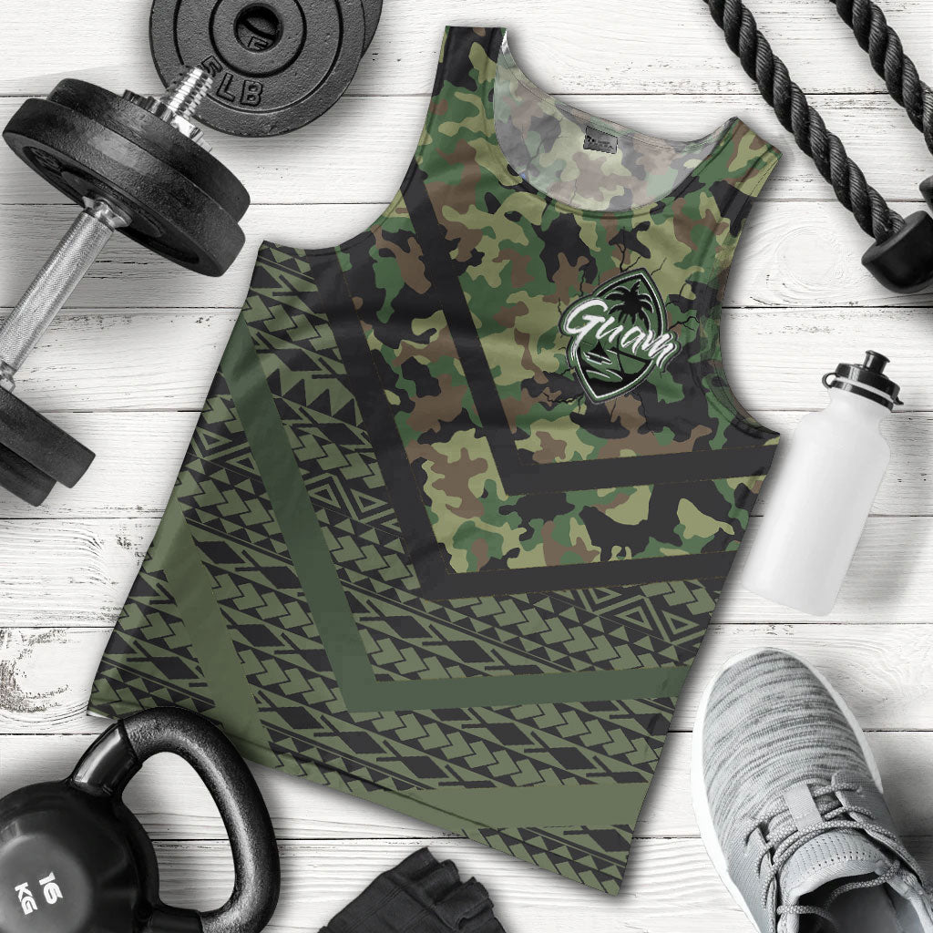 Guam Men Tank Top Guam Camo Deluxe Polynesian Tattoo