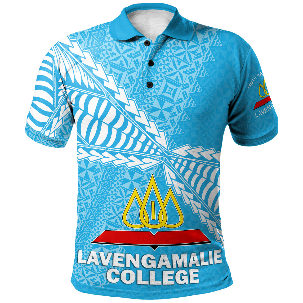Tonga Polo Shirt - Lavengamalie College Tongan Pattern