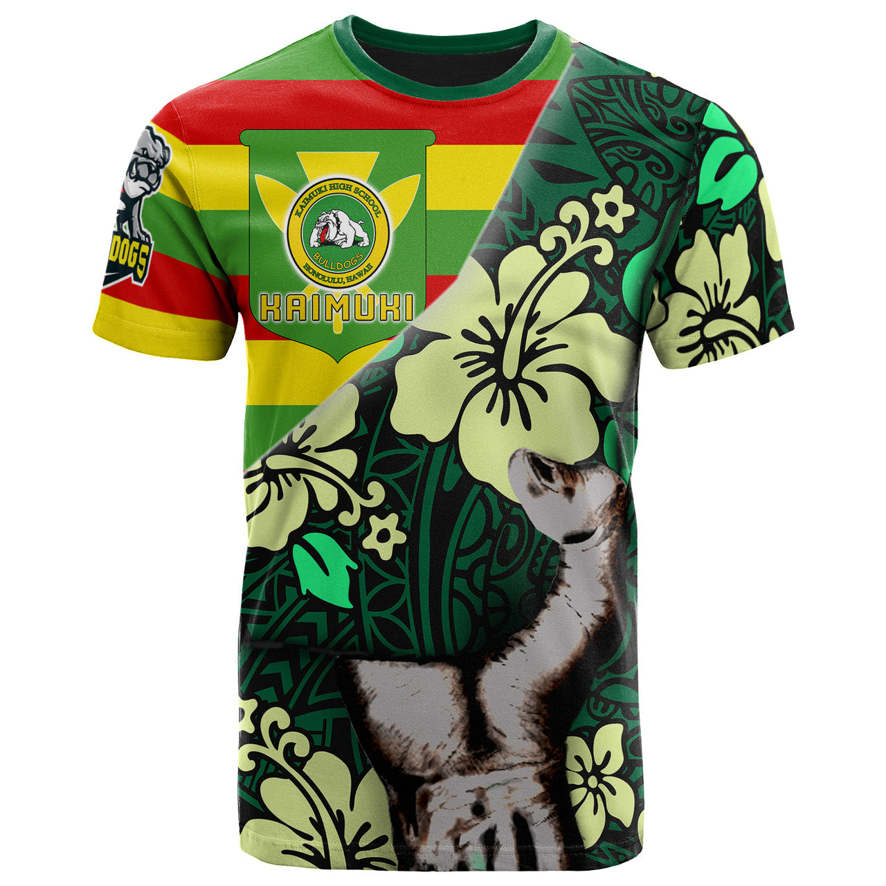 Hawaii Kaimuki High School Polynesian Patronage T-Shirt - Kaimuki High School Bloods In My Veins
