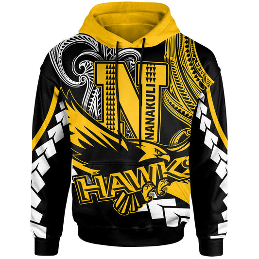 Hawaii Hoodie Nanakuli High School Polynesian Tribal Pattern