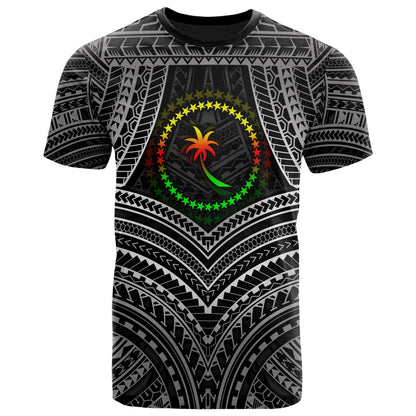 Chuuk Polynesian T-shirt Chuuk Flag Reggae Color