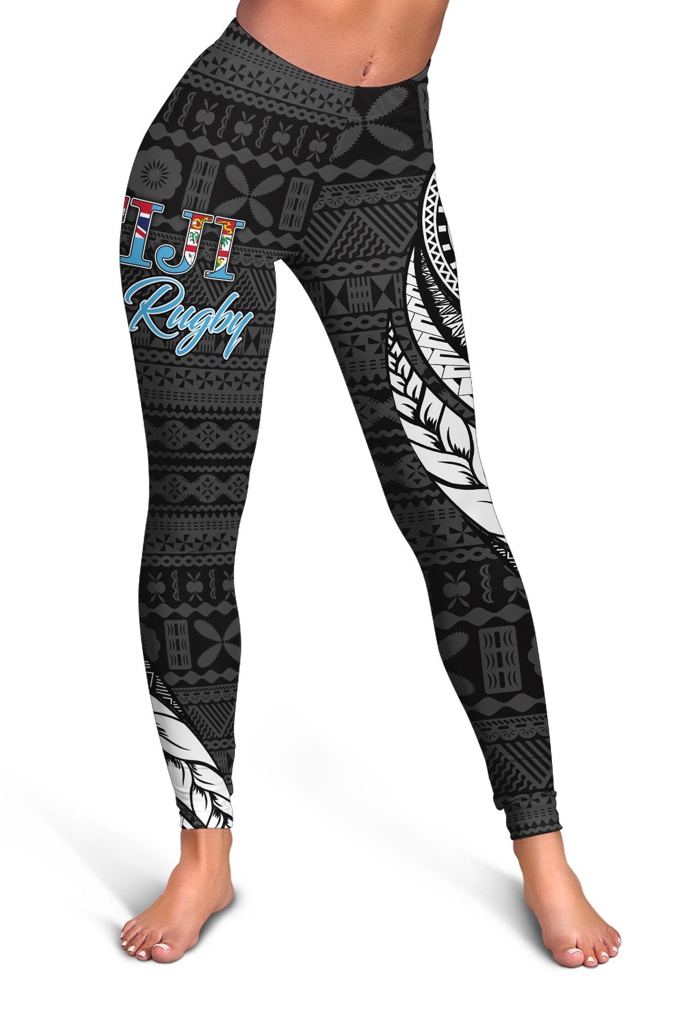 Fiji Rugby Bati Tapa Pattern Women Legging -