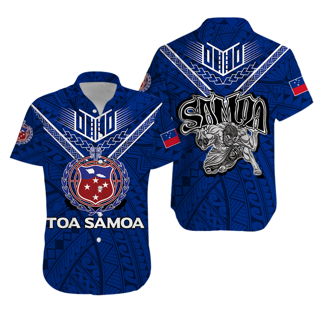 Toa Samoa Rugby Hawaiian Shirt - Samoan Warrior Pride -