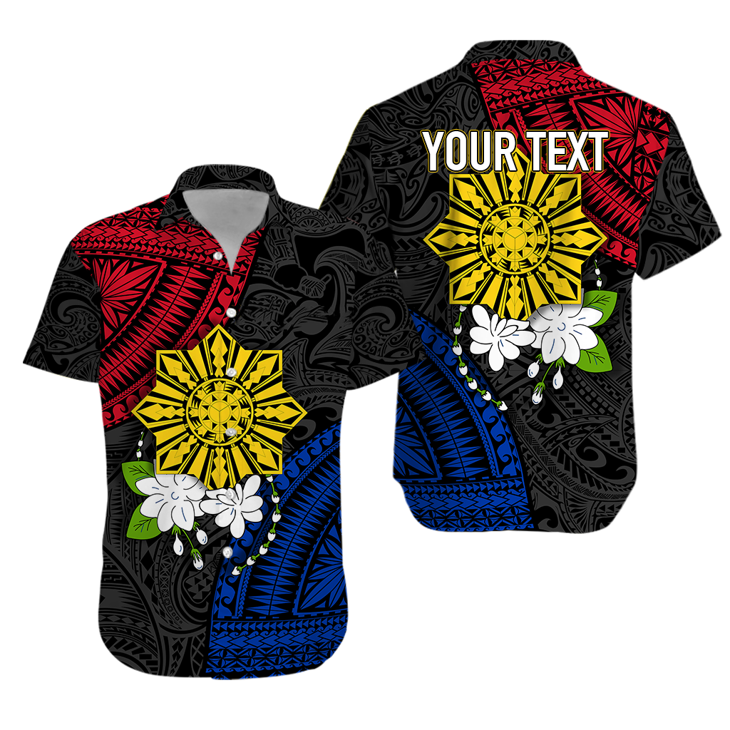 Personalised Philippines Sampaguita Filipino Sun Hawaiian Shirt - RLT7