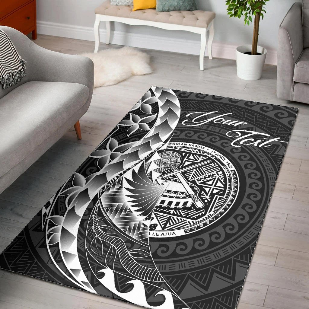 Samoa Area Rug Custom Personalised Polynesian Pattern Style