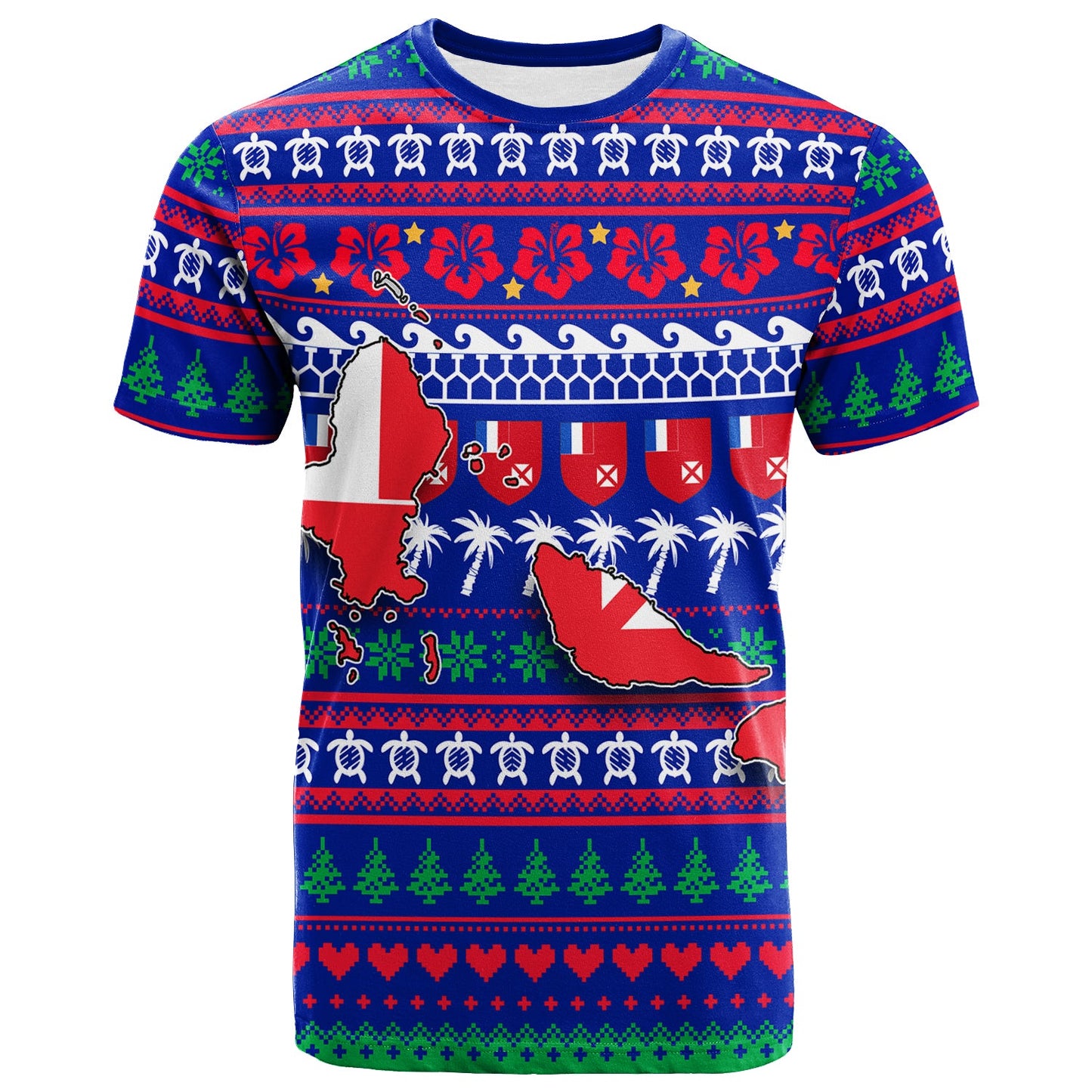 Wallis and Futuna Christmas T-Shirt Ugly Christmas 2