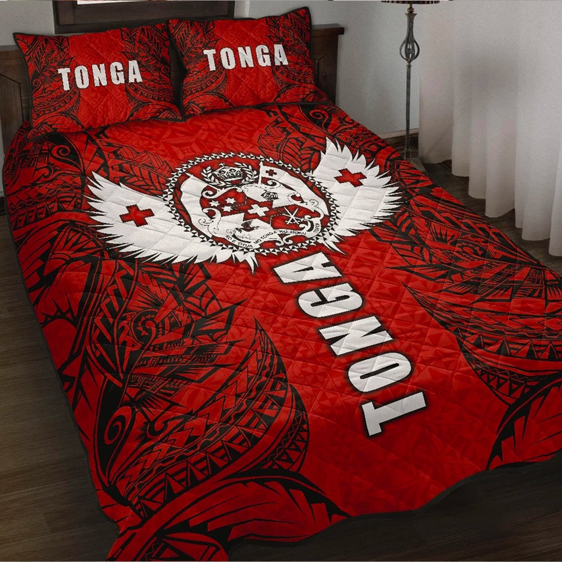 Tonga Polynesian Quilt Bed Set Tonga Wings