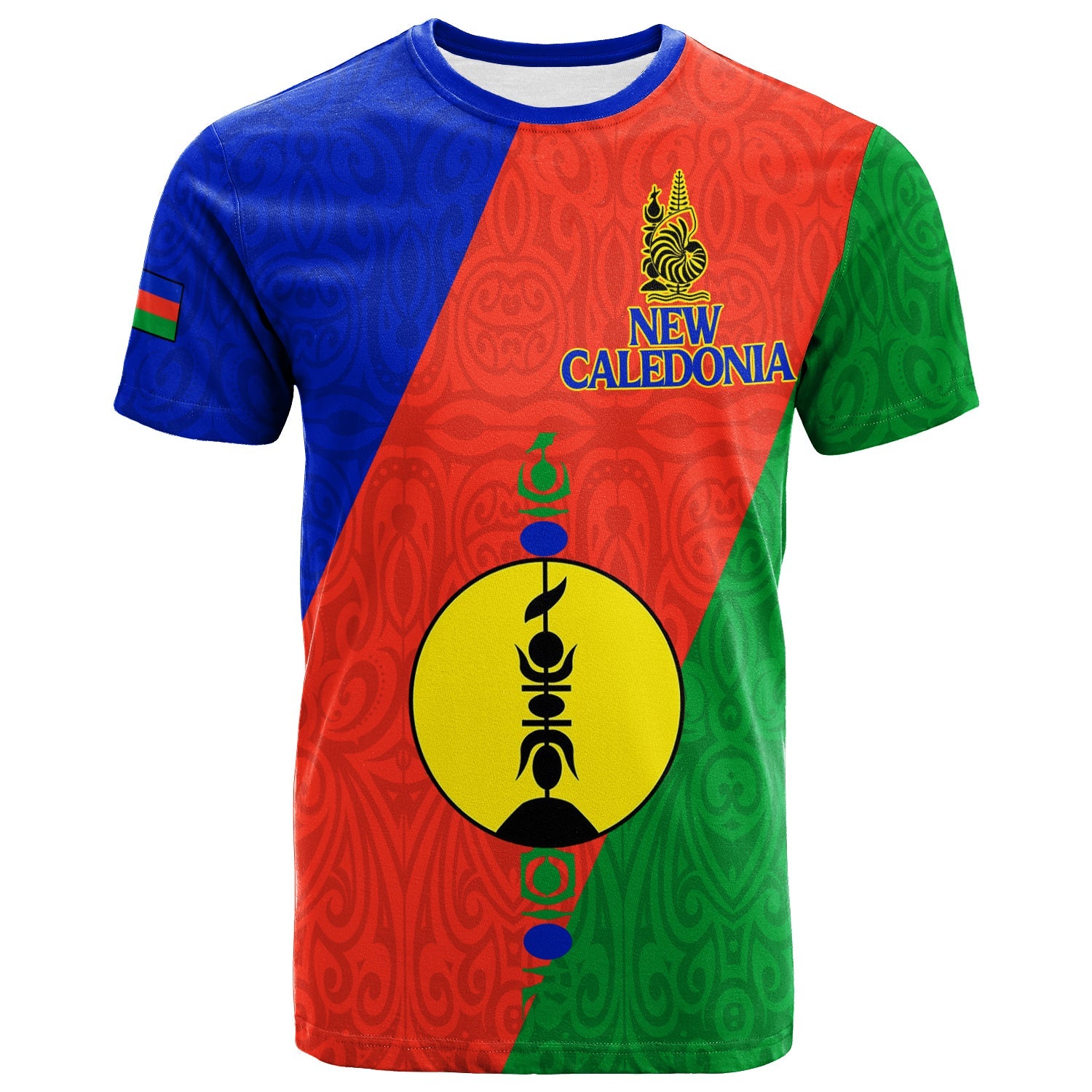 New Caledonia T Shirt Flag Style 2