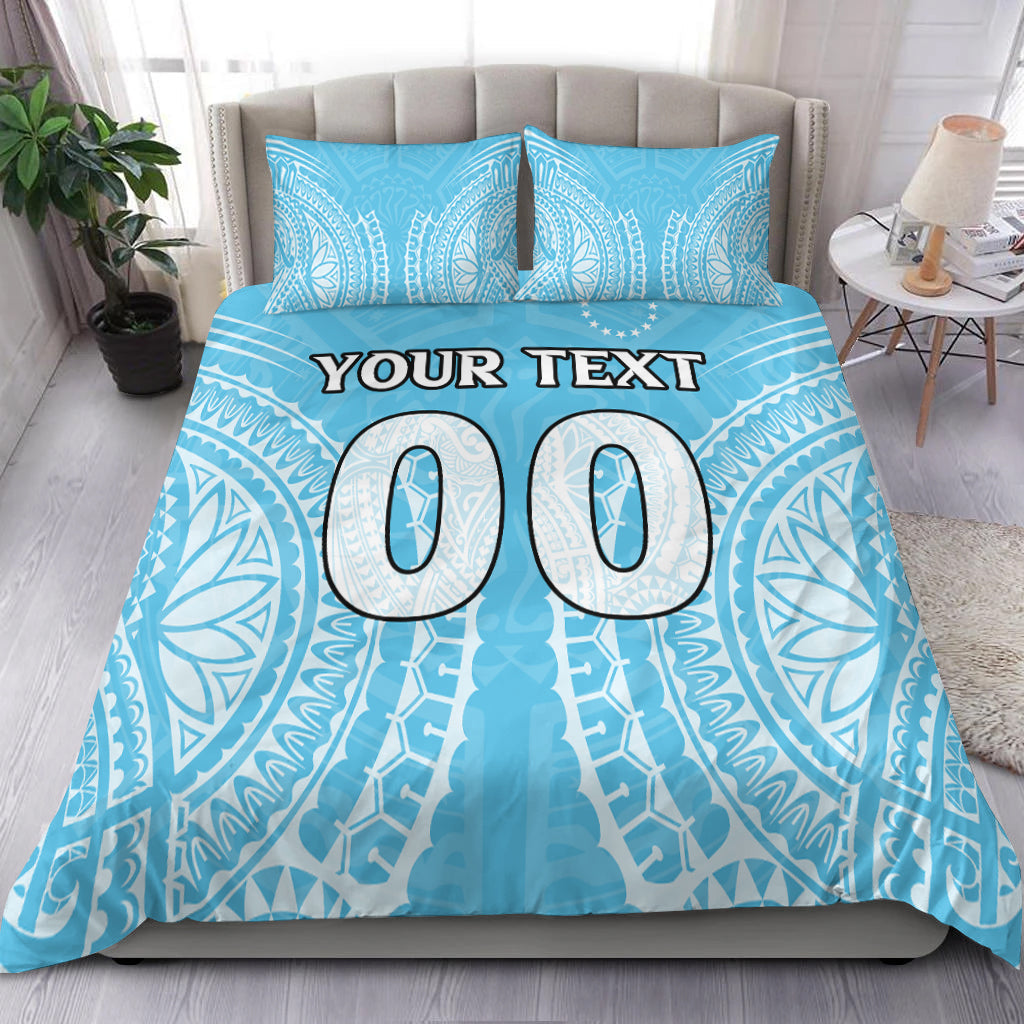 (Custom Personalised) Cook Islands Mauke Bedding Set Tribal Pattern