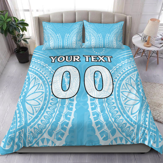 (Custom Personalised) Cook Islands Mauke Bedding Set Tribal Pattern