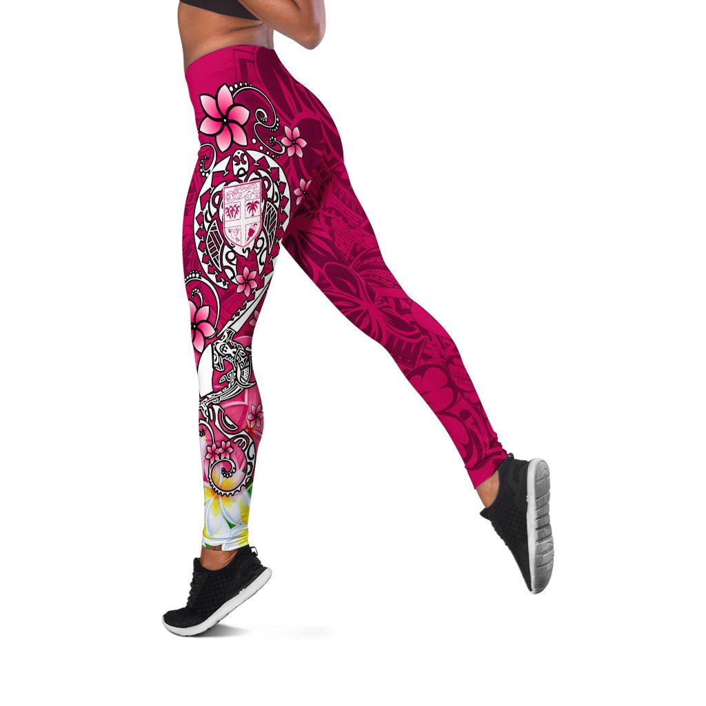 Fiji Legging - Turtle Plumeria Pink