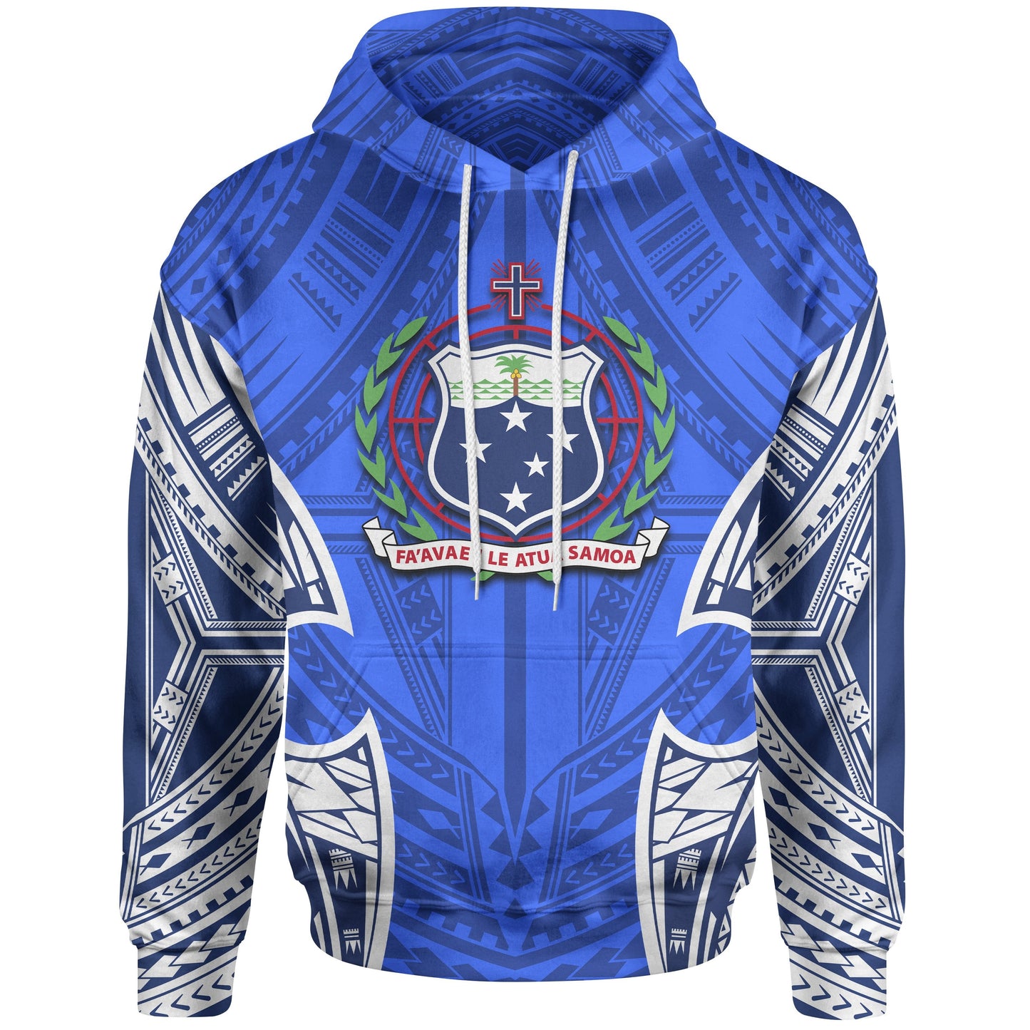 Samoa Polynesian Hoodie Samoan Pattern With Seal