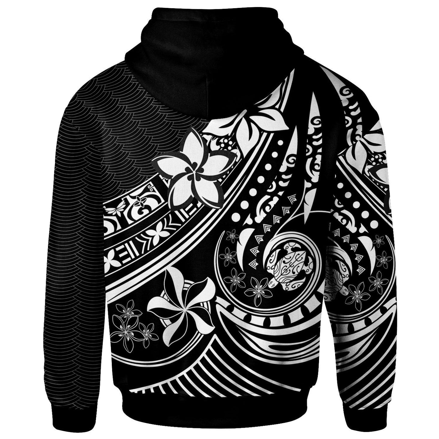 Tahiti Zip Hoodie The Flow Of The Ocean White