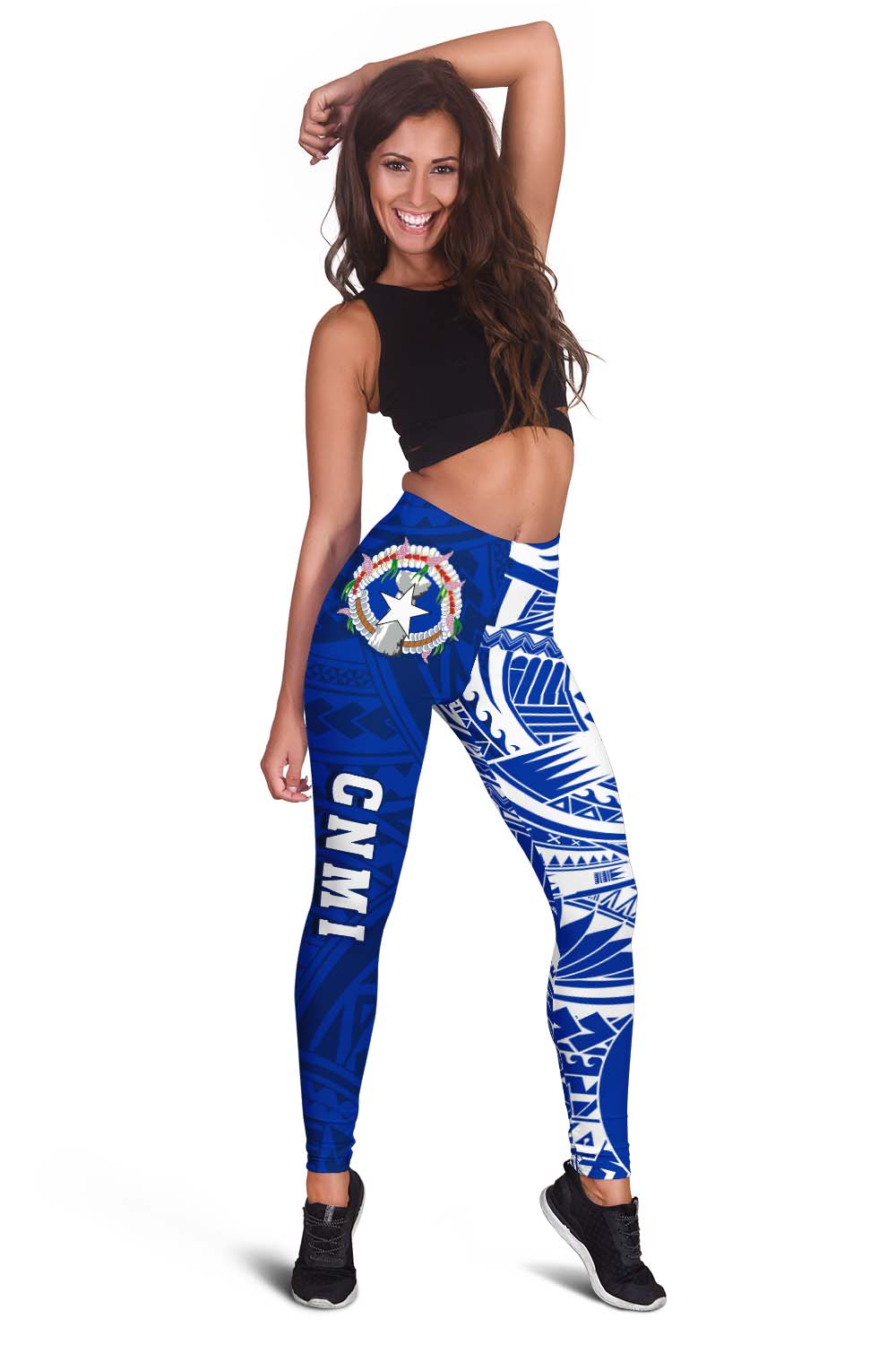 Northern Mariana Islands Women Leggings - Polynesian CNMI Coat of Arms