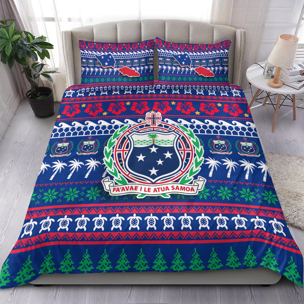 Samoa Christmas Bedding Set Ugly Christmas
