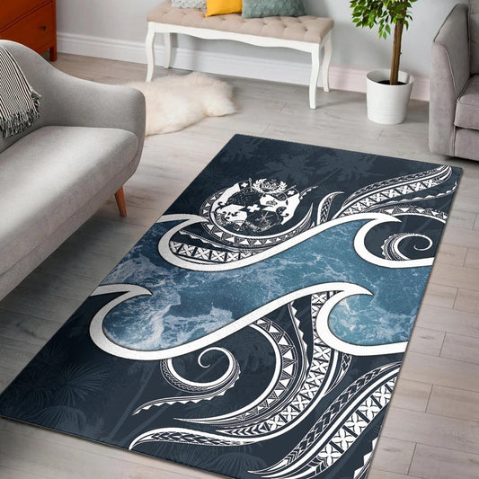 Tonga Polynesian Area Rug Ocean Style