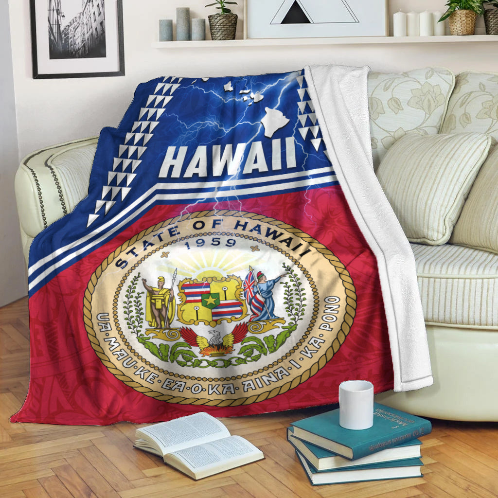 Seal of Hawaii Premium Blanket Kakau Polynesian Thunder Style
