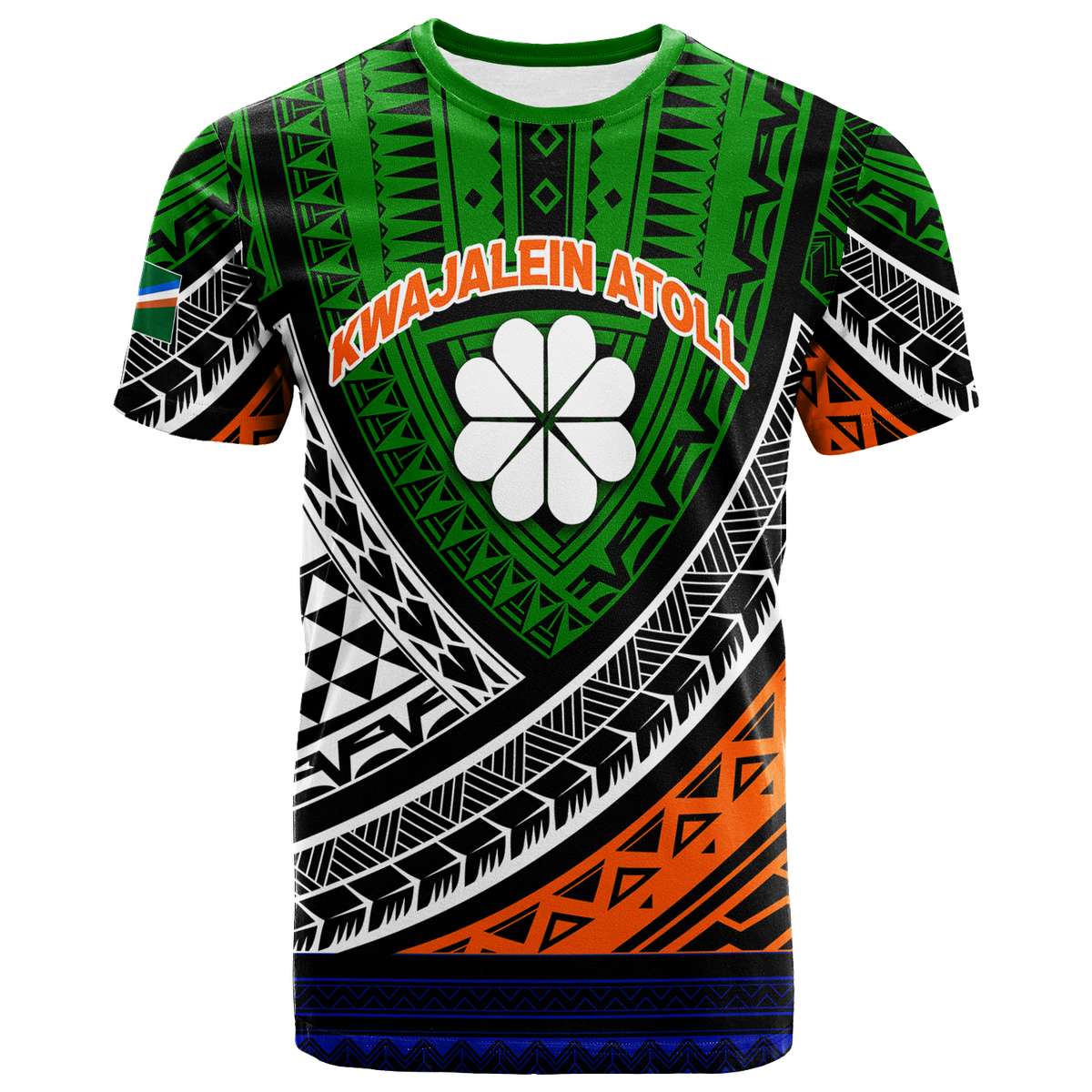 Kwajalein Atoll Tribal Pattern T Shirt 2