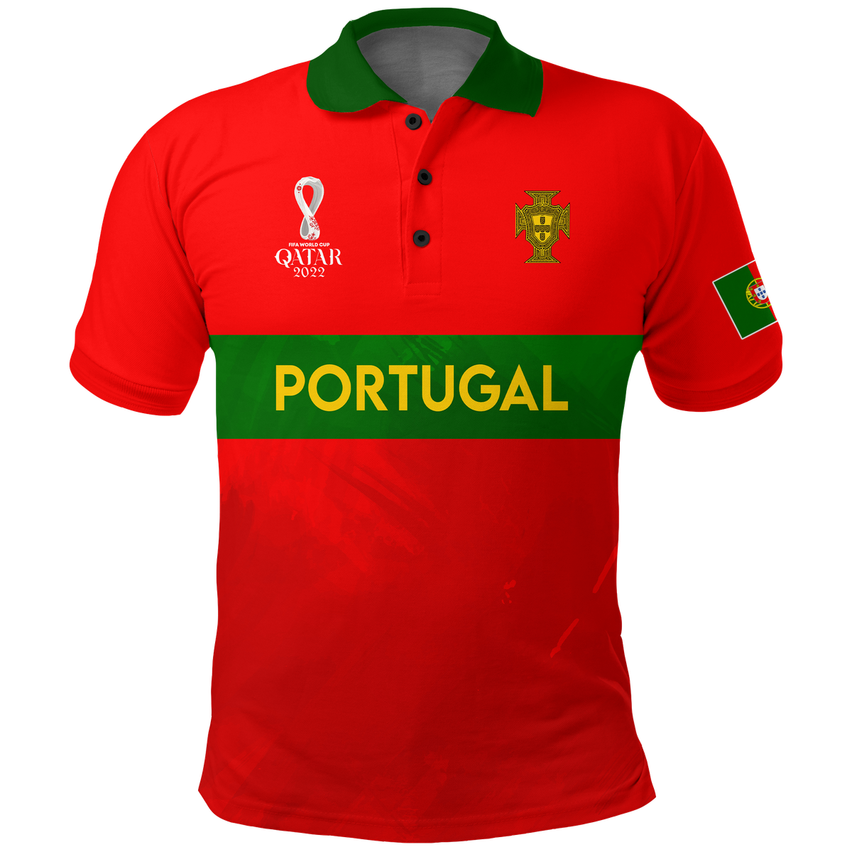 Portugal Polo Shirt Football 2022