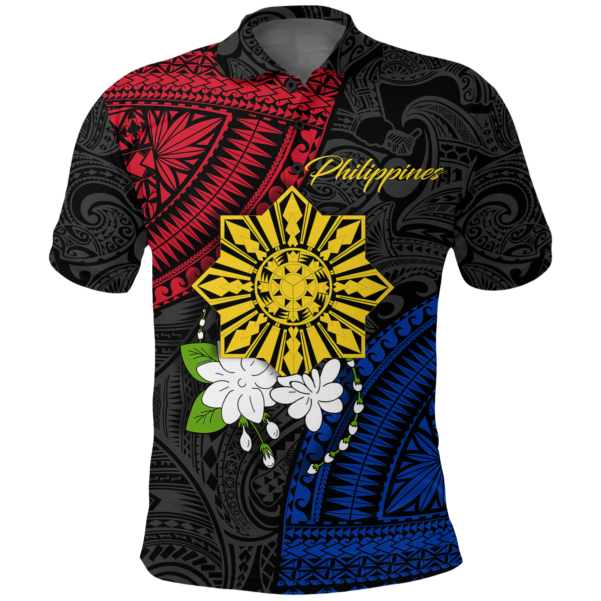 Philippines Sampaguita Filipino Sun Polo Shirt