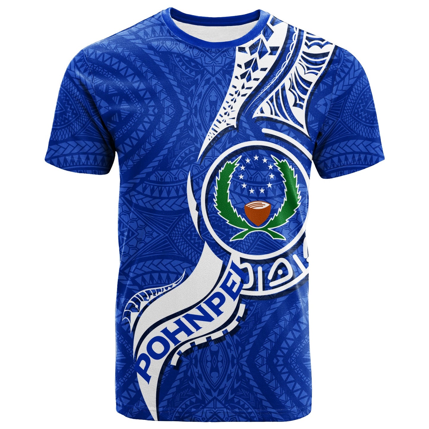 Pohnpei T Shirt Micronesia Pride Blue 2