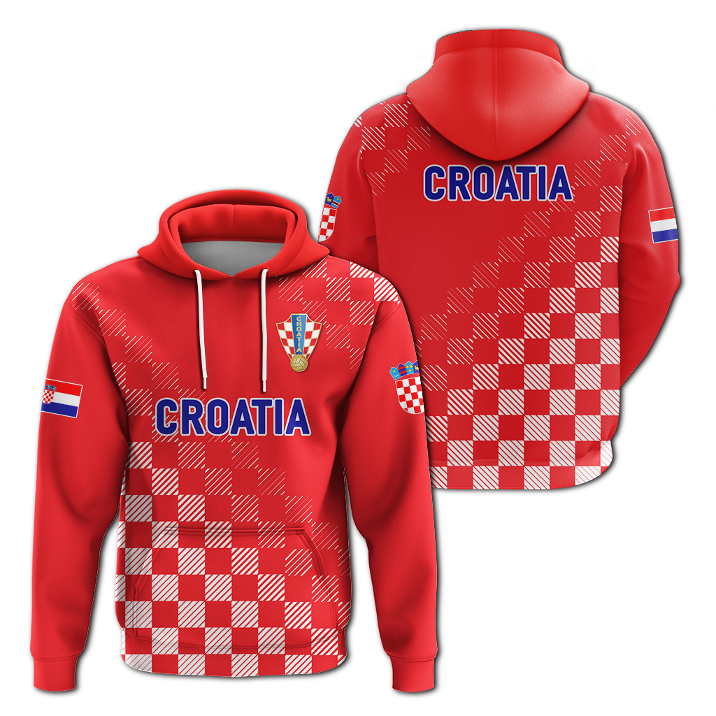 Croatia Hoodie Football 2022 Champions Pride Red