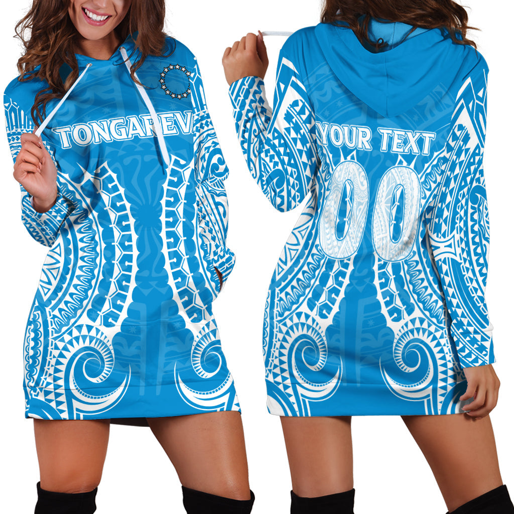 Custom Personalised Cook Islands Tongareva Hoodie Dress Tribal Pattern