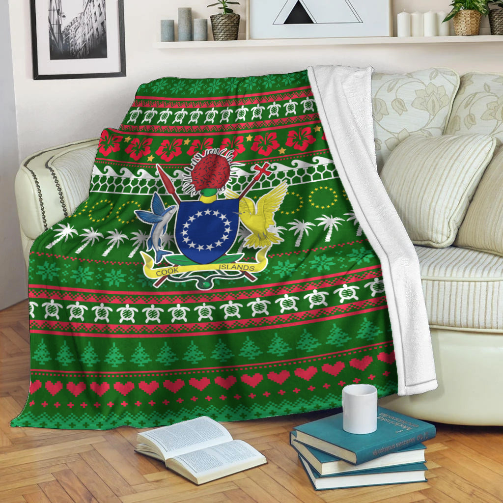 Cook Islands Christmas Blanket Ugly Christmas
